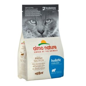 ALMO NATURE Holistic Sterilised Salmon - trfoder til kattekillinger - 2kg