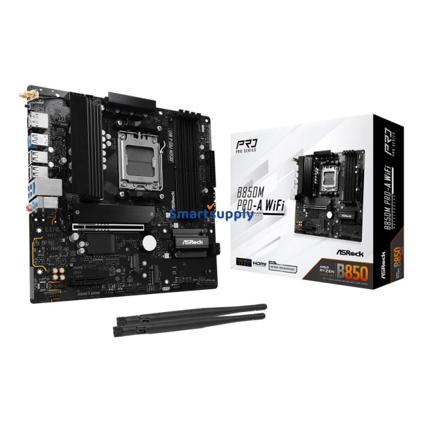 Asrock B850m Pro-A Wi-Fi Amd B850 Socket Am5 Micro Atx