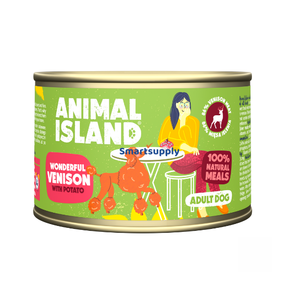 Animal Island Hjorte Med Kartofler - Vdfoder Til Hunde - 410 G