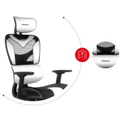 Huzaro Combat 8.0 White Gaming Stol