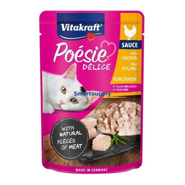 Vitakraft Poesie Delice Kylling - Vdfoder Til Katte - 85 G