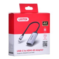 Kabeladapter Unitek (V1420a) Usb-C - Hdmi 2.0 4K 60Hz