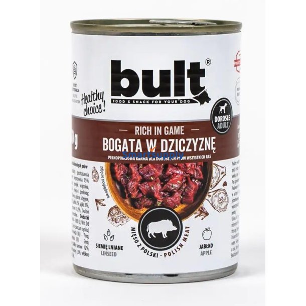 BULT Rich in game - Vdt hundefoder - 400 g