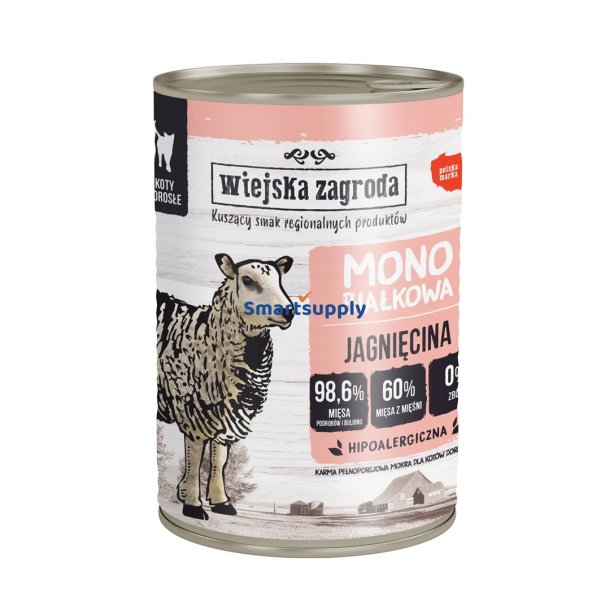 WIEJSKA ZAGRODA Monoprotein Lamb - v�d kattefoder - 400g