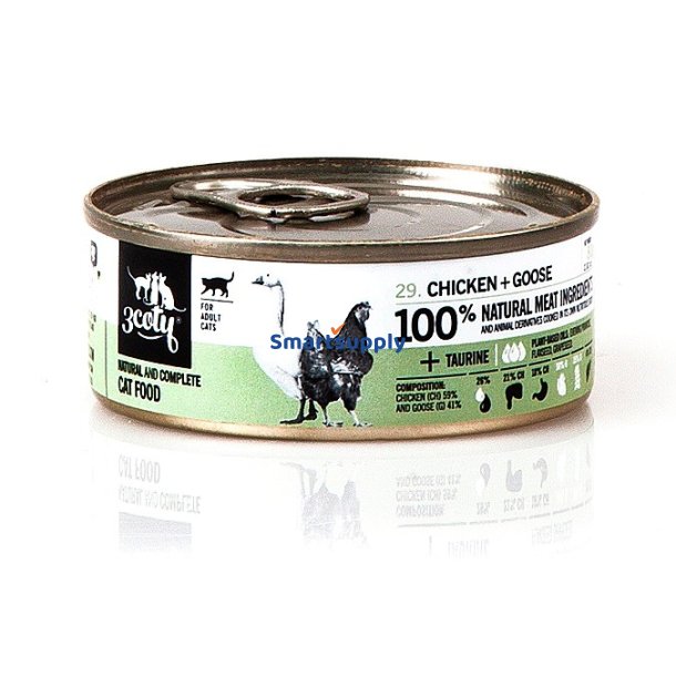 3Coty Kylling Med Gs - Vdfoder Til Katte - 80G