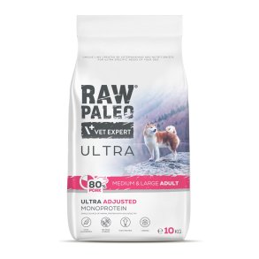 RAW PALEO Ultra Pork Medium & Large Adult - trfoder til hunde - 10kg