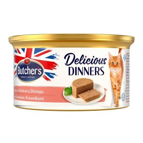 BUTCHER'S Delicious Dinners Salmon and shrimp - vdfoder til katte - 85 g