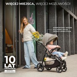 Kinderkraft Barnevogn Trig 3 Stone Beige Beige