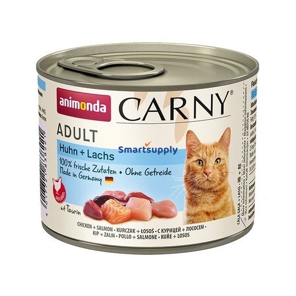 Animonda Carny Adult Kylling Og Laks - Vdfoder Til Katte - 200G