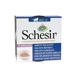 Schesir I Kogevand Tun Med Whitebait - Vdfoder Til Katte - 85 G