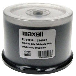 Maxell Cd-R 700Mb 50 Stk 52X80 Min, Spindel, Cd-R Til Tryk