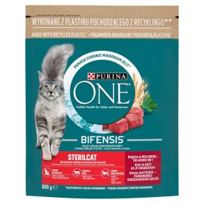 PURINA One Bifensis Sterilcat Beef - trfoder til kattekillinger - 800 g