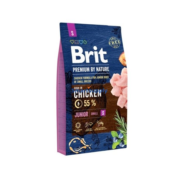 Brit Premium By Nature Chicken Small Junior - Trfoder Til Hunde - 3 Kg