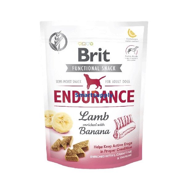 Brit Functional Snack Endurance Lam - Hundegodbid - 150G