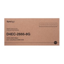 Synology D4ec-2666-8G Hukommelsesmodul 8Gb 1 X 8Gb Ddr4 2666 Mhz Ecc