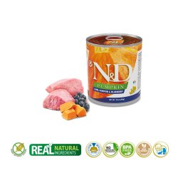 Vdt hundefoder - FARMINA N&D DOG LAMB&PUMPKIN&BLUEBERRY ADULT 285g