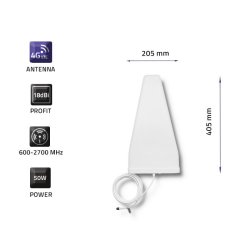 Qoltec 57021 4G LTE-antenne | 18 dBi | Udendrs