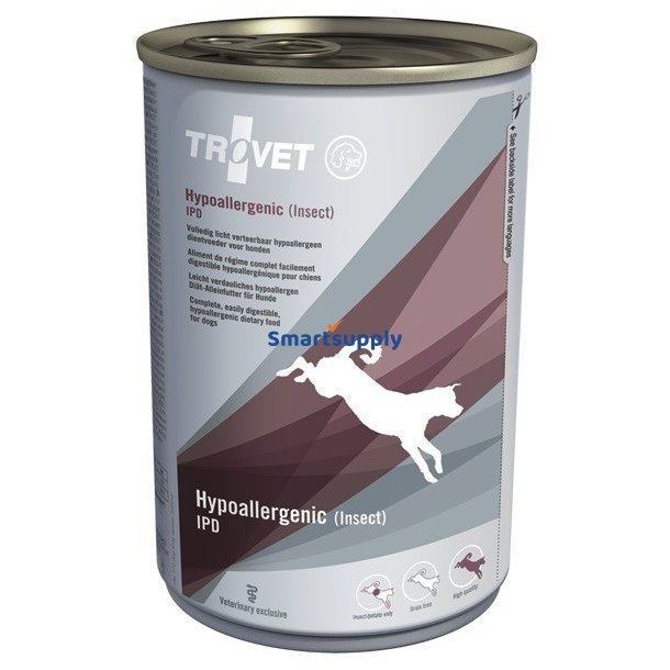TROVET Hypoallergenic IPD with insect - Vdt hundefoder - 400 g