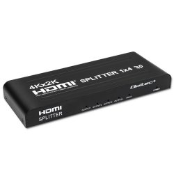 Qoltec 51798 Aktiv HDMI Splitter 4 x HDMI 4K x 2K | 3,4 Gb/s