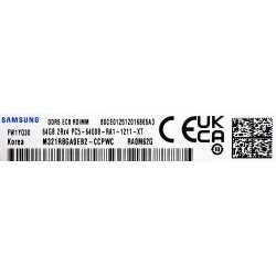 Samsung M321r8ga0eb2-Ccp Hukommelsesmodul 64Gb 1 X 64Gb Ddr5 Ecc
