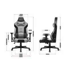 Gaming-stol - Huzaro Force 7.6 Grey
