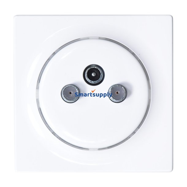 Fibaro Walli N Stikkontakt R/Tv+Sat Hvid
