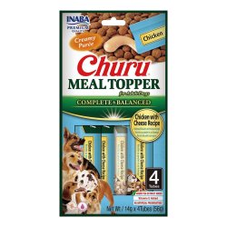 Inaba Churu Meal Topper Kylling Med Ost - Hundegodbid - 4 X 14G