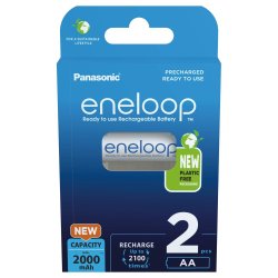 Genopladelige batterier PANASONIC ENELOOP AA 2000 mAh 2 szt (BK-3MCDE/2CP)