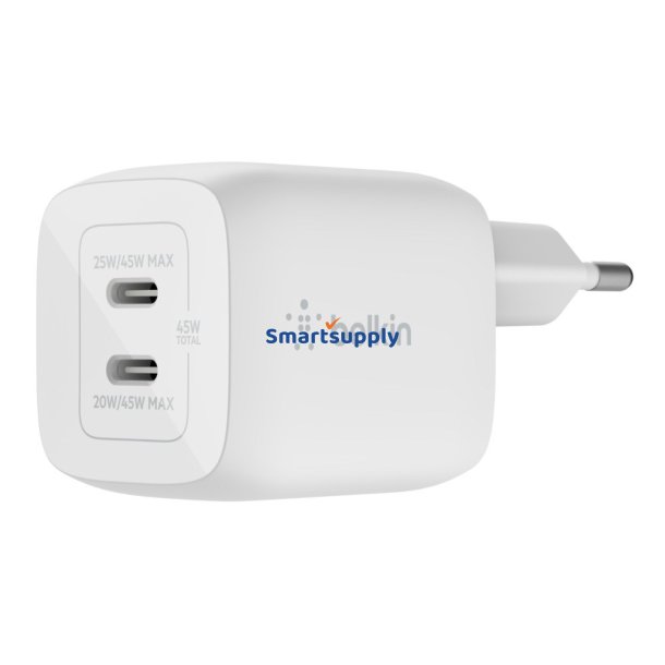 Belkin Wch011vfwh Laptop, Smartphone, Tablet Hvid AC Hurtig Opladning Indendrs