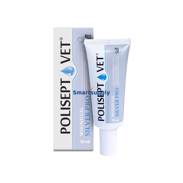 JM SANTE Polisept Vet Wound gel Silver Pro - gelbandage til hunde og katte  30 ml