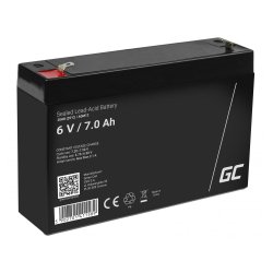 Green Cell AGM12 genopladeligt batteri Blybatterier (VRLA) 7000 mAh 6 V