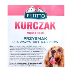 PETITTO Blde kyllingebryst - Hundegodbidder - 500 g