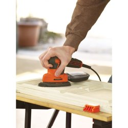 Black & Decker BLACK+DECKER KA2500K Levigatrice Multifunzione Mouse, Velocit 14.000 Giri/Min, 120 W