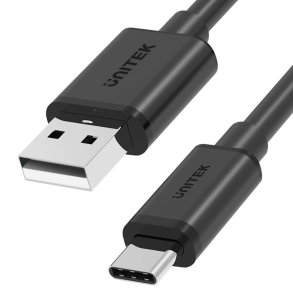 UNITEK USB-KABEL USB-A - USB-C 25CM, Y-C480BK