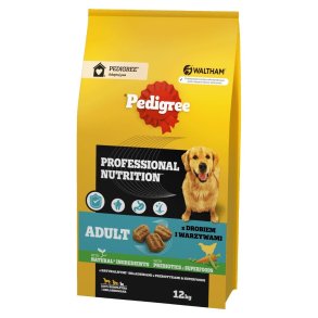 PEDIGREE Professional Nutrition Adult with poultry and vegetables, medium and large breeds - trfoder til hunde - 12kg