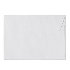 White canvas teksturerede kuverter 10 stk. 114mm x 162mm