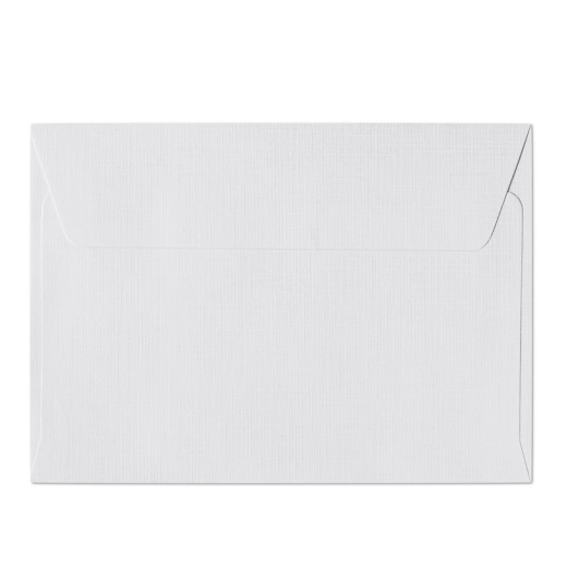 White canvas teksturerede kuverter 10 stk. 114mm x 162mm