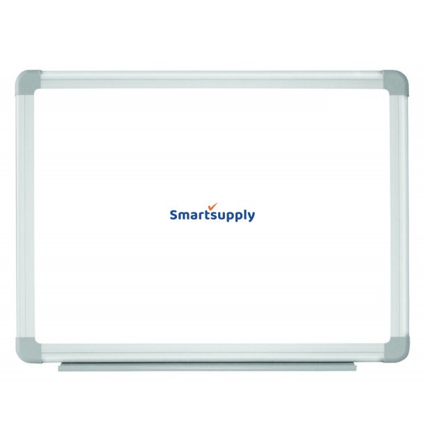 Whiteboard 90x60cm magnetisk, lakeret, m/pennebakke