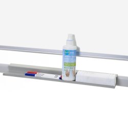 Whiteboard p hjul med vendbar magnetisk tavle 150x120cm