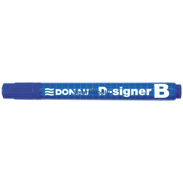 Whiteboard tusch 2-4 mm rund spids bl - 10 stk