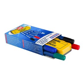 Whiteboard tusch st 4 farver + gratis magnetisk svamp