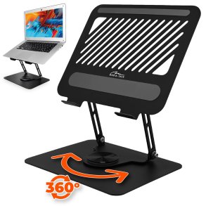 Justerbart, roterbart, ergonomisk laptopstativ 10–17″ LAPTOP STAND ROTO MT2662