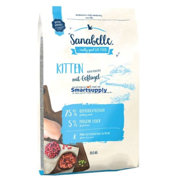 Bosch Sanabelle Killing Med Fjerkr - Trfoder Til Kat - 10 Kg