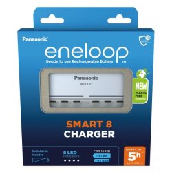 Batterioplader PANASONIC Eneloop Smart 8 BQ-CC63 (BQ-CC63E ERP)