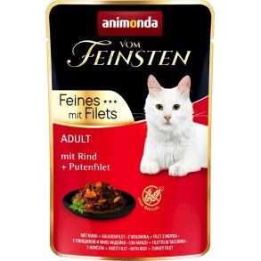 ANIMONDA vom Feinsten Oksekd, kalkunfilet - vdt kattefoder - 85 g