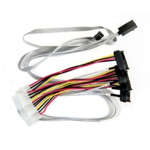 Microchip Technology 2280100-R Serial Attached SCSI (SAS)-kabel 0,8 m 6 Gbit/sek. Flerfarvet, Hvid