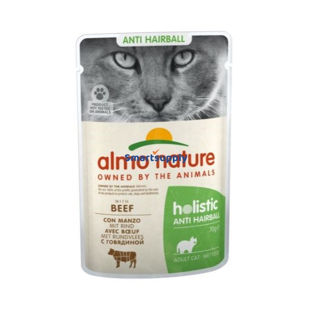 Almo Nature Hrbold - Vdfoder Til Voksne Katte - Oksekd - 70G
