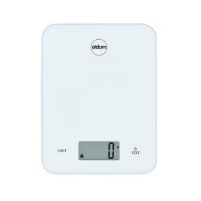 Elektrisk kkkenvgt, ARI, glasplade, hvid, op til 10 kg