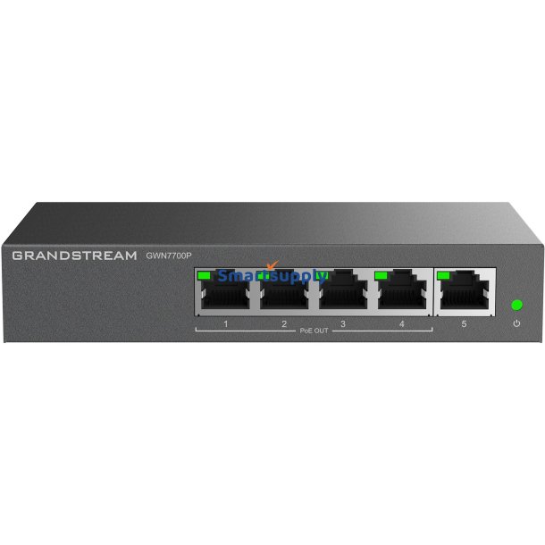 Grandstream Gwn 7700P 5Xgbe, 4Xpoe, Uadministreret Switch