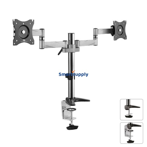 Bordholder Til To Lcd-Skrme Maclean Mc-714 13-27"8 Kg Aluminium